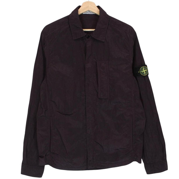 Stone Island SS 2018 Brown Full Zip Nylon Metal Overshirt Jacket