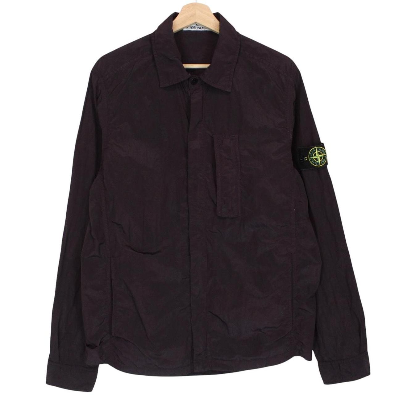 Stone Island SS 2018 Brown Full Zip Nylon Metal Overshirt Jacket