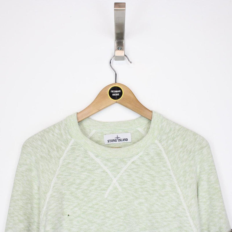 Stone Island SS 2017 Green Cotton Knit Sweatshirt Jumper
