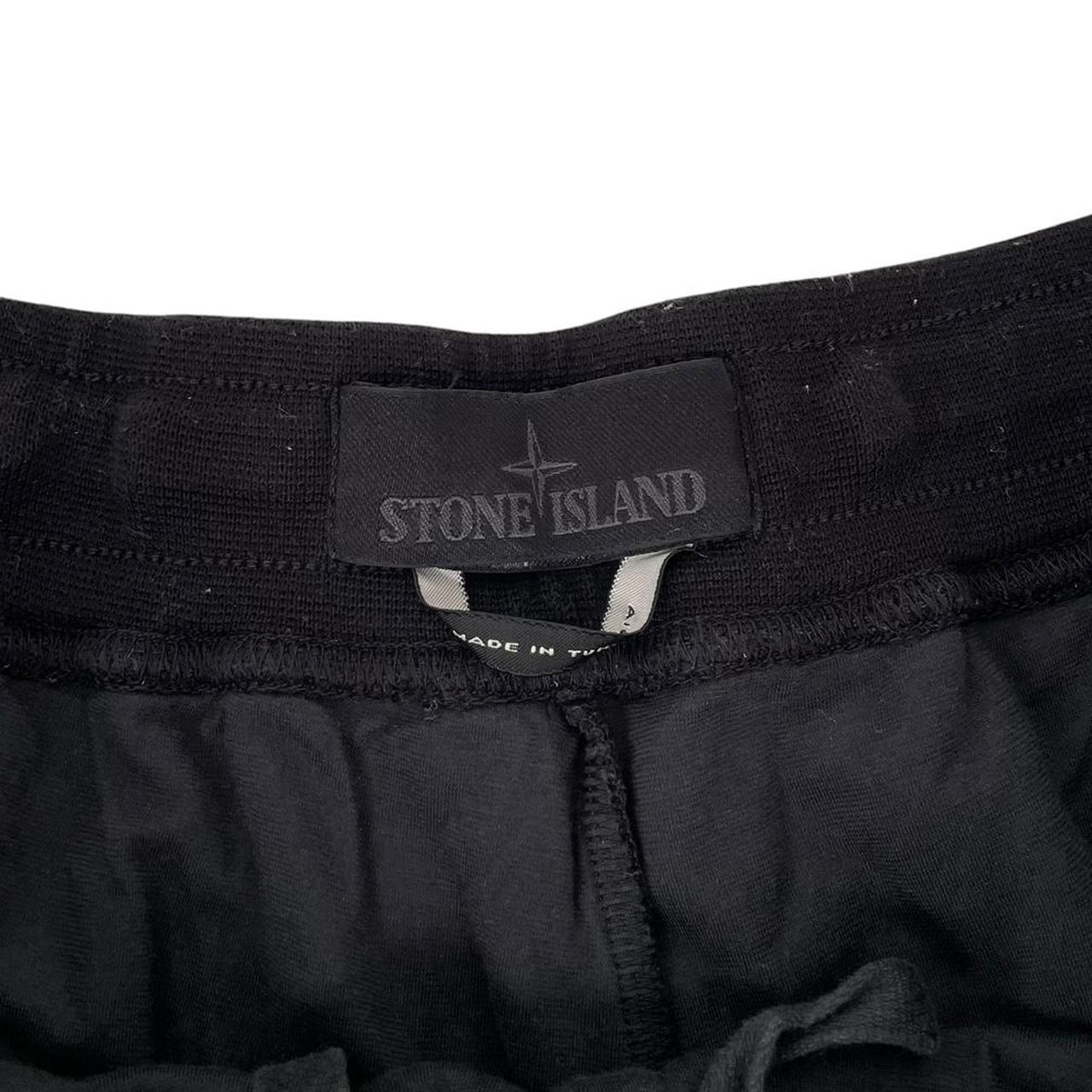 Stone Island Ghost SS 2022 Black Cotton Jogger Shorts