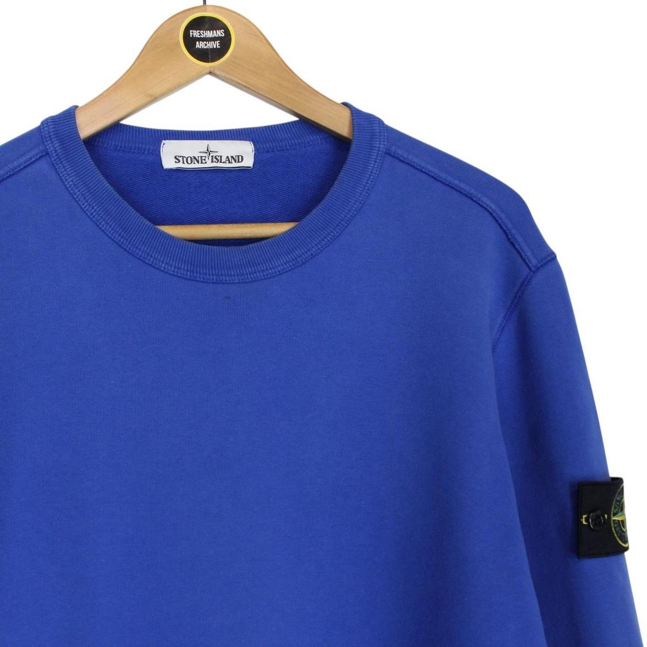 Stone Island AW 2017 Blue Cotton Sweatshirt Jumper