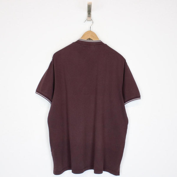 Stone Island SS 2018 Brown Short Sleeve Round Neck Compass Polo Shirt