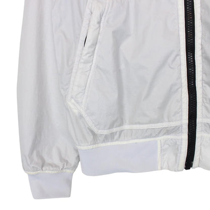 Stone Island AW 2018 Grey Full Zip Lamy Flock Nylon Hooded Jacket