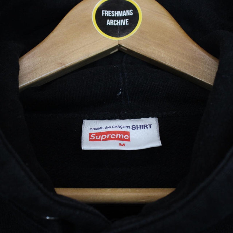 Supreme x Comme des Garçons 2018 Black and White Box Logo Hoodie Jumper