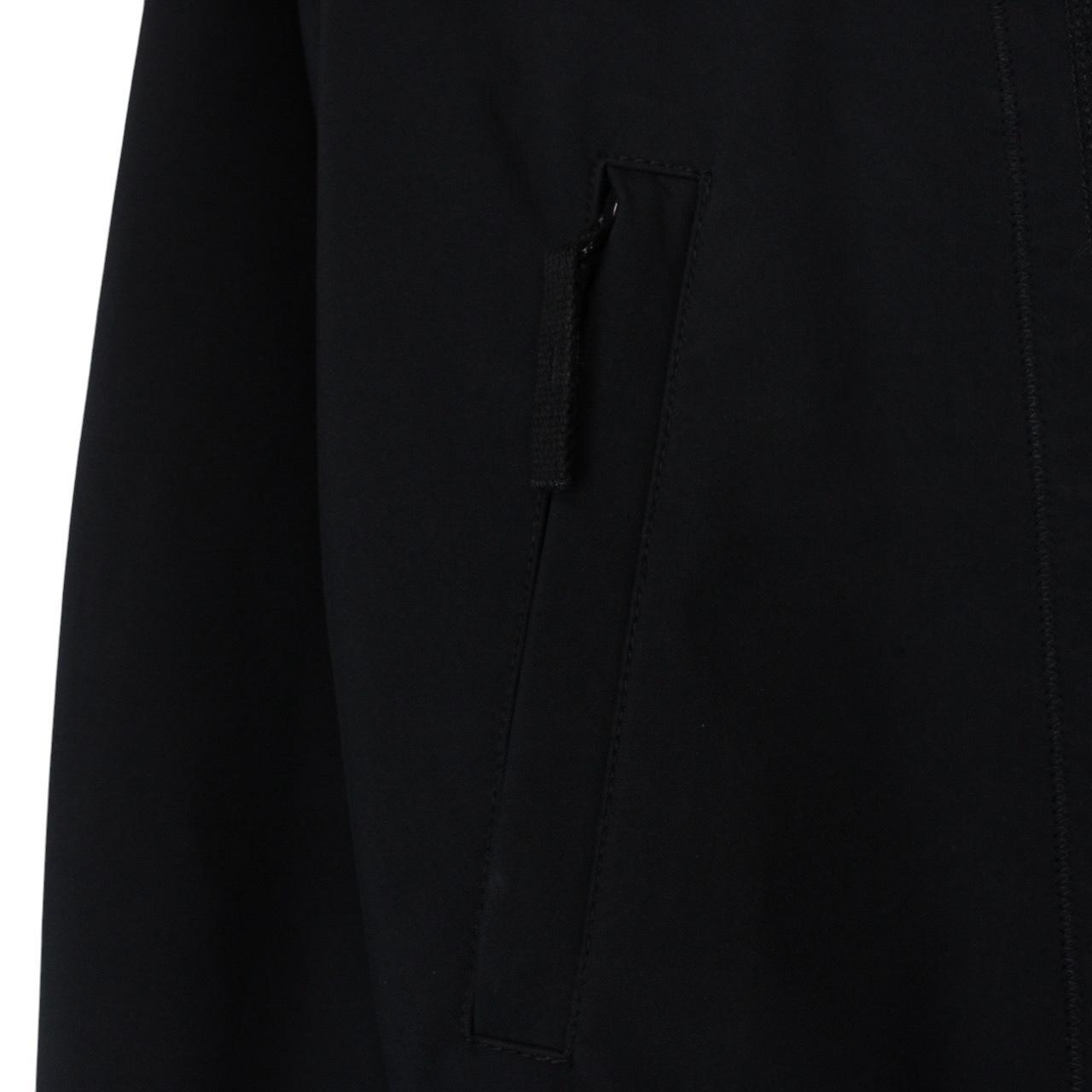 Stone Island Junior Black Full Zip Soft Shell Jacket