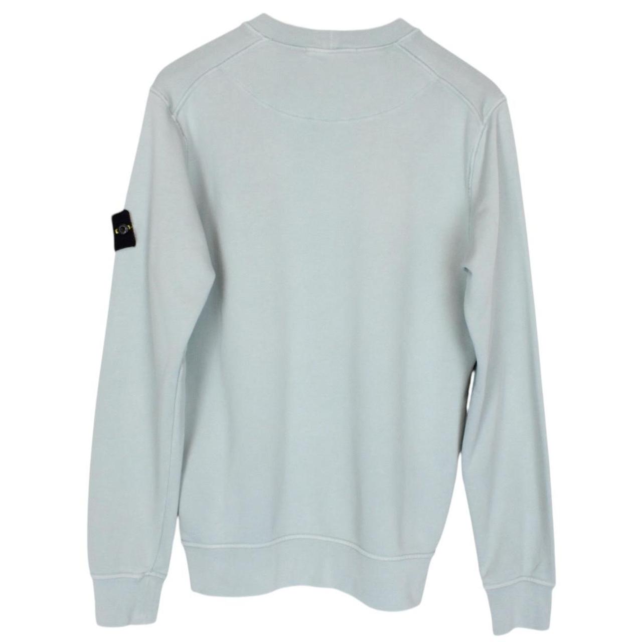 Stone Island Blue Cotton Sweatshirt Jumper