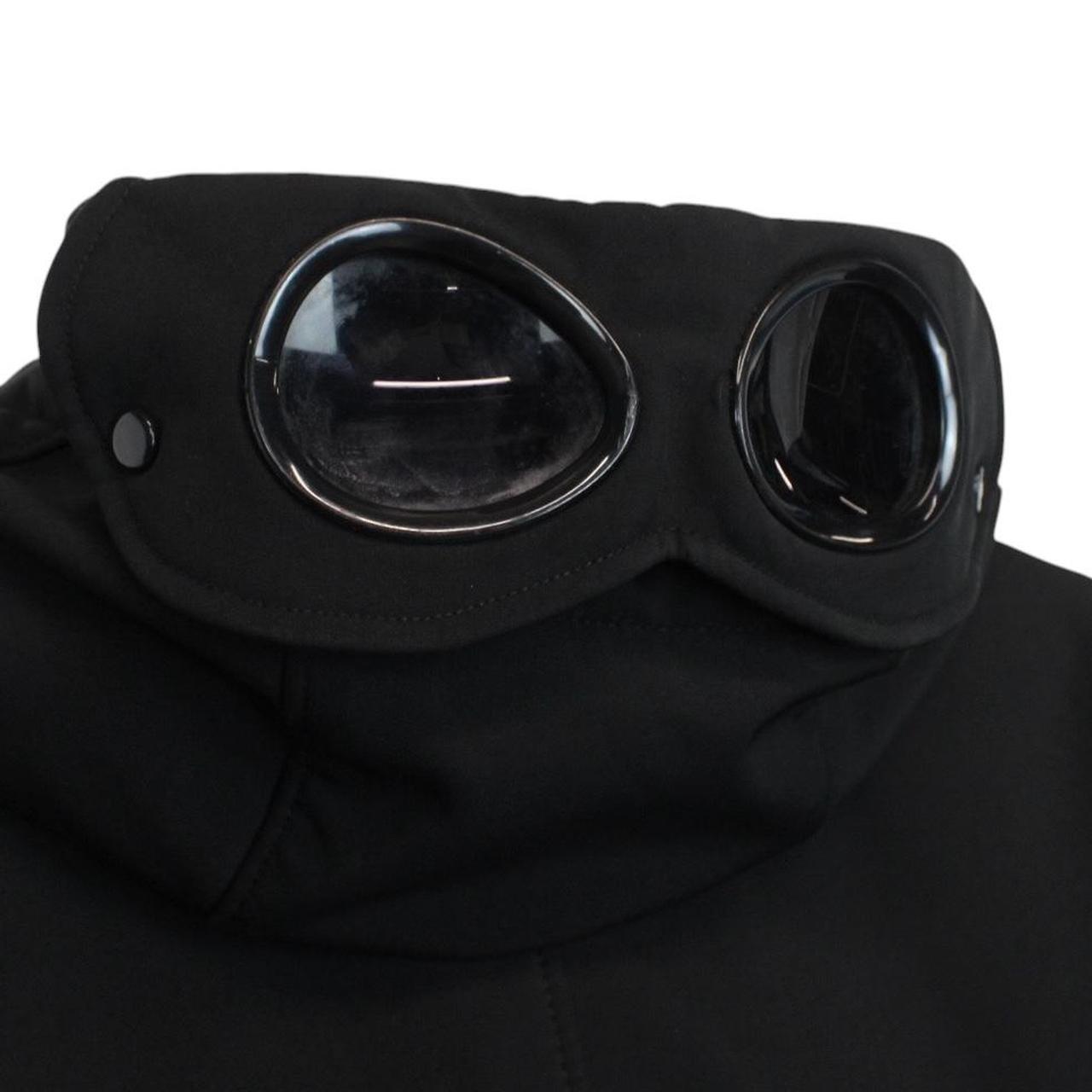 CP Company Black Full Zip Multi Pocket Soft Shell Goggle Jacket