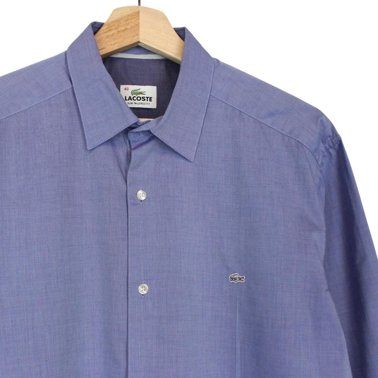 Lacoste Blue Long Sleeve Cotton Shirt