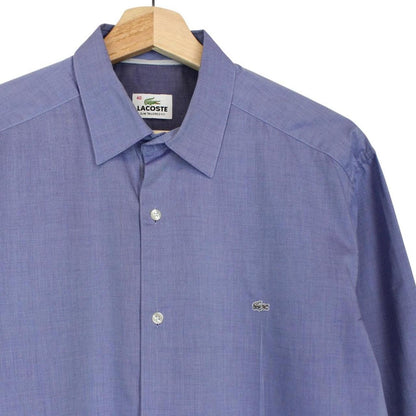 Lacoste Blue Long Sleeve Cotton Shirt