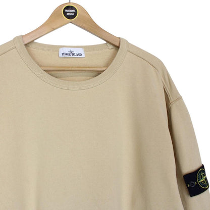 Stone Island AW 2019 Beige Cotton Sweatshirt Jumper