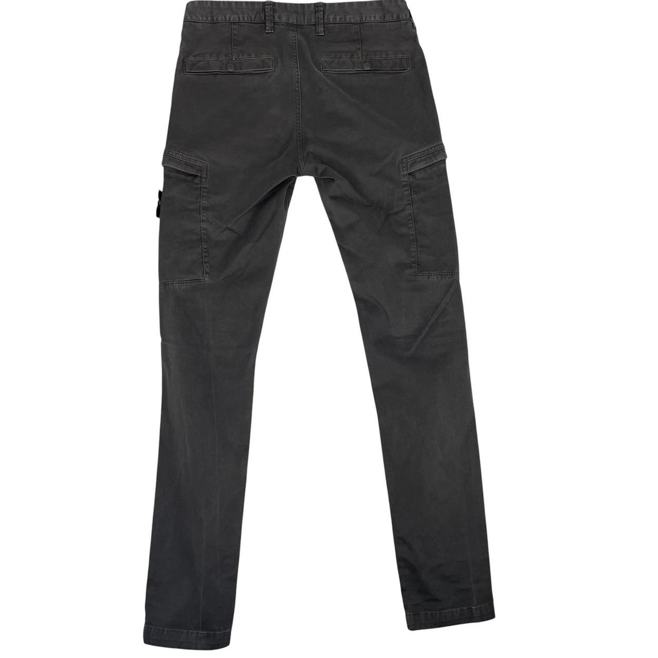 Stone Island AW 2018 Dark Grey Skinny Fit Cargo Trousers