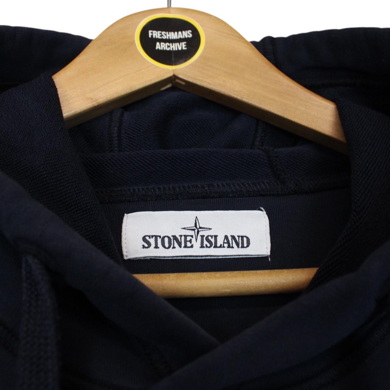 Stone Island SS 2020 Navy Blue Cotton Hoodie Jumper