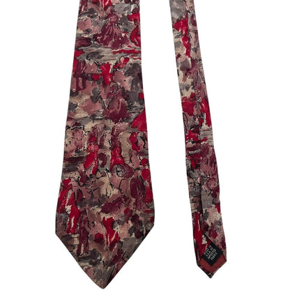 Vintage Christian Dior Multicoloured Abstract Silk Tie