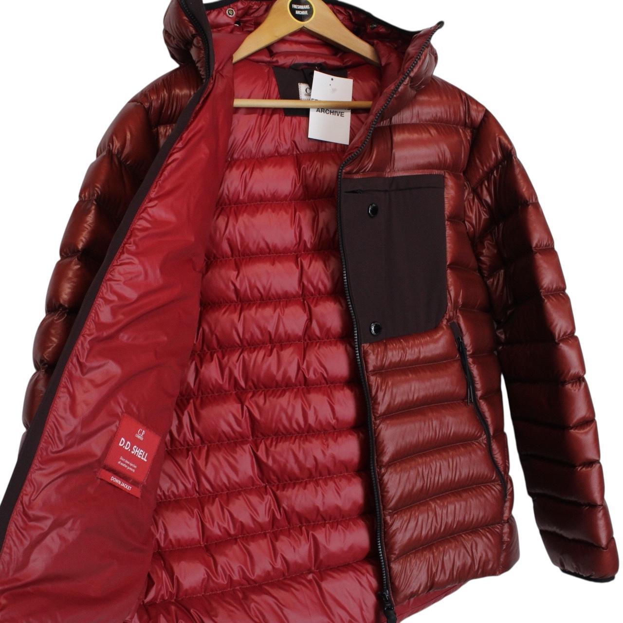 CP Company Kethcup Red DD Shell Nylon Goggle Down Jacket