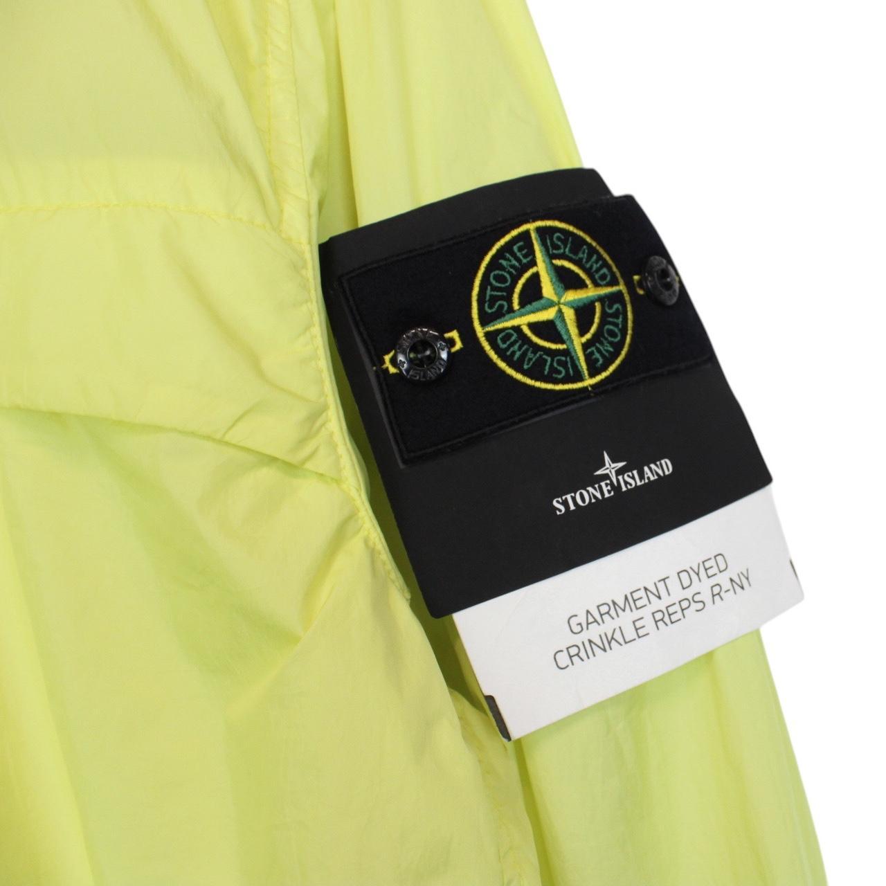 Stone Island SS 2024 Yellow Garment Dyed Crinke Reps R-NY Full Zip Jacket