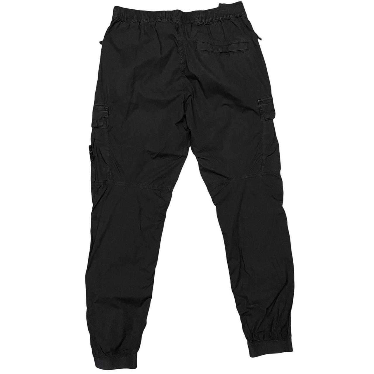 Stone Island SS 2022 Black RE-T Fit Cargo Trousers