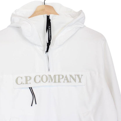 CP Company White Pro Tek 1/4 Zip Windbreaker Jacket