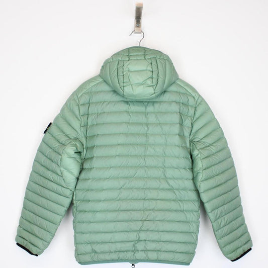 Stone Island AW 2022 Loom Woven Chambers R-Nylon Green Down Jacket