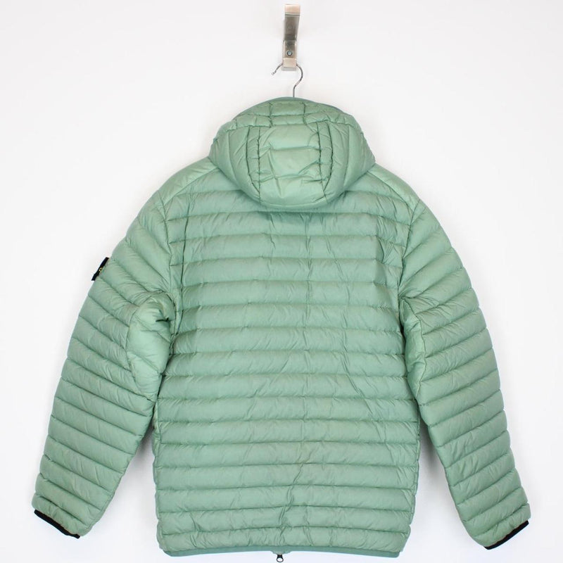 Stone Island AW 2022 Loom Woven Chambers R-Nylon Green Down Jacket