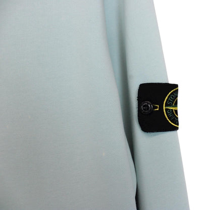 Stone Island SS 2022 Light Blue Cotton Hoodie Jumper