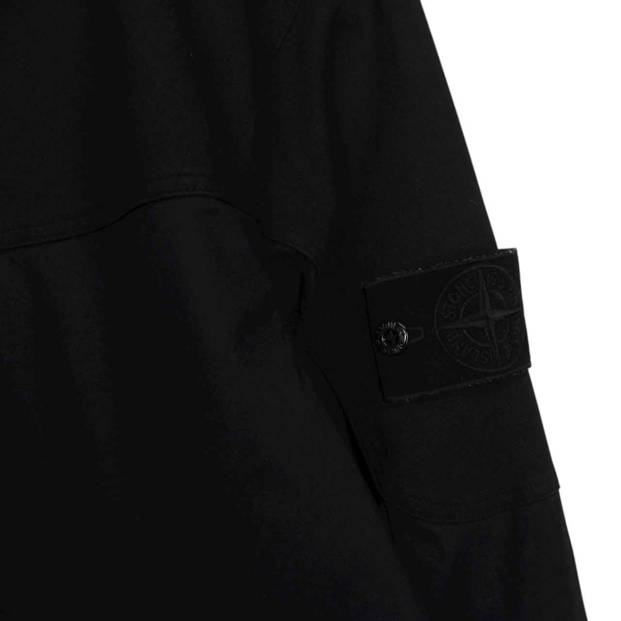 Stone Island Ghost SS 2018 Black Full Zip Cotton Overshirt Jacket
