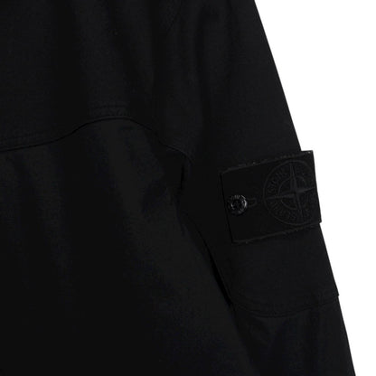 Stone Island Ghost SS 2018 Black Full Zip Cotton Overshirt Jacket