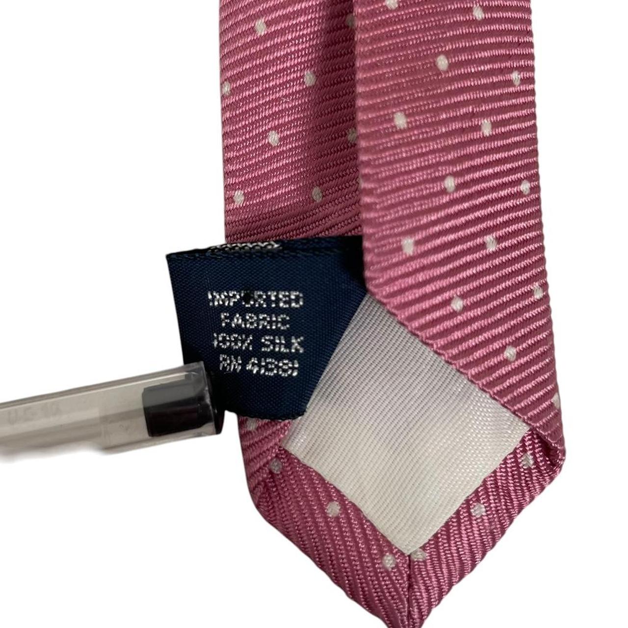 Vintage Polo Ralph Lauren Pink and White Polkadot Silk Tie