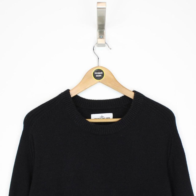 Stone Island AW 2019 Black Wool Knit Jumper