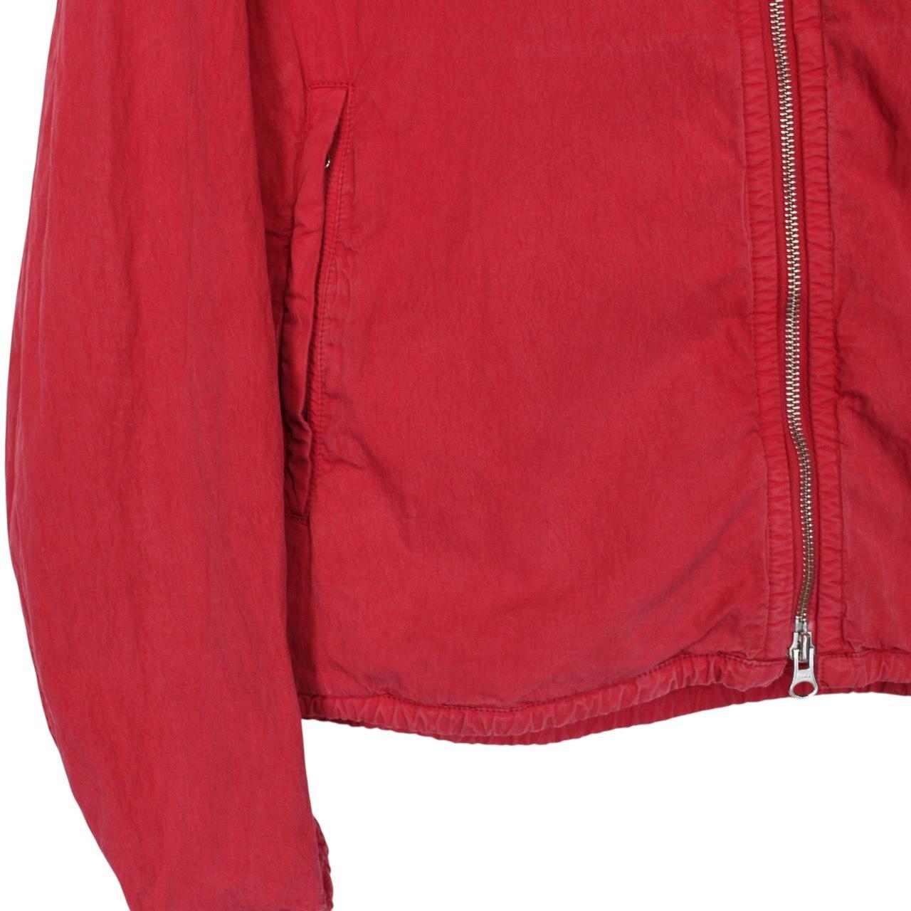 CP Company Red Full Zip Lens Hooded Jacket