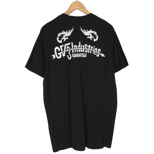 Givenchy Paris Black and White Tribal Taurus Print Short Sleeve Cotton T-Shirt