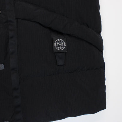 ST95 Black Recycled Nylon Puffer Gilet Vest