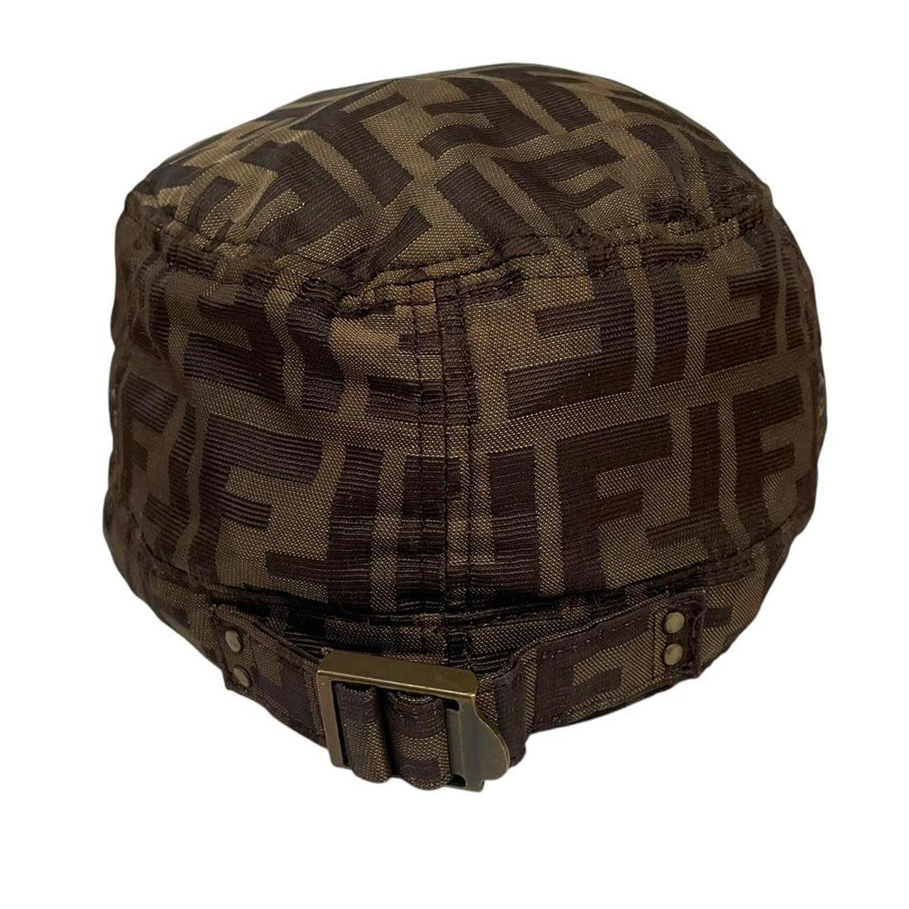 Fendi Brown Zucca Monogram Baseball Hat