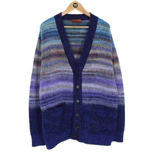 Missoni Multicoloured Button Up Alpaca Wool Blend Knit Cardigan Jumper