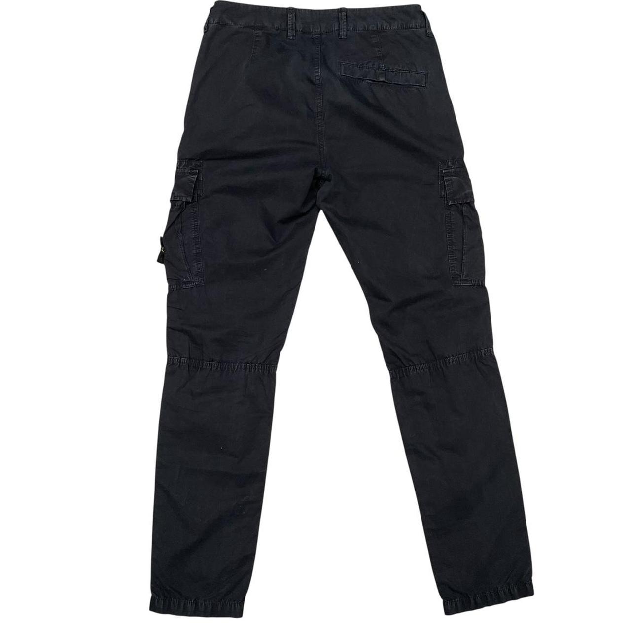 Stone Island SS 2022 Navy Blue Slim Fit Cargo Trousers