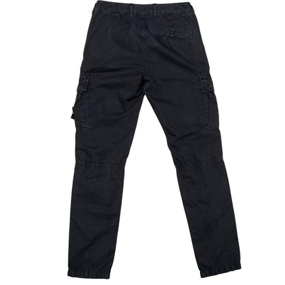 Stone Island SS 2022 Navy Blue Slim Fit Cargo Trousers