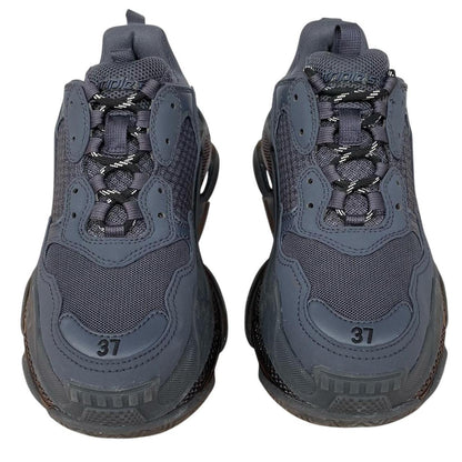 Balenciaga Triple S Navy Blue Mesh Trainers