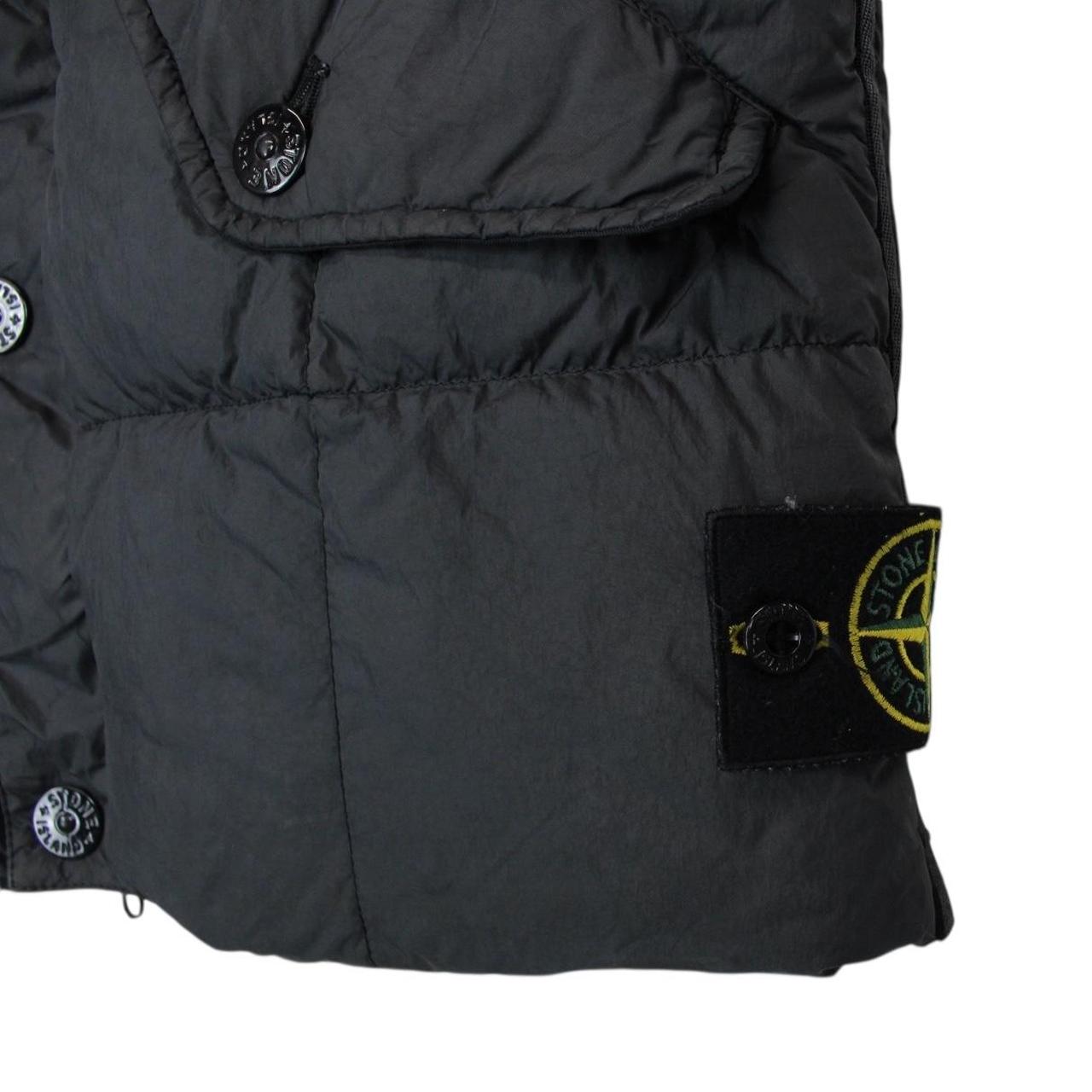 Stone Island AW 2019 Grey Garment Dyed Crinkle Reps NY Down Gilet / Bodywarmer