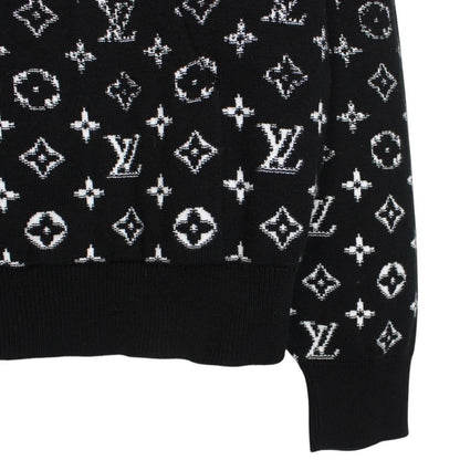 Louis Vuitton Black and White Monogram Gradient Hoodie Jumper