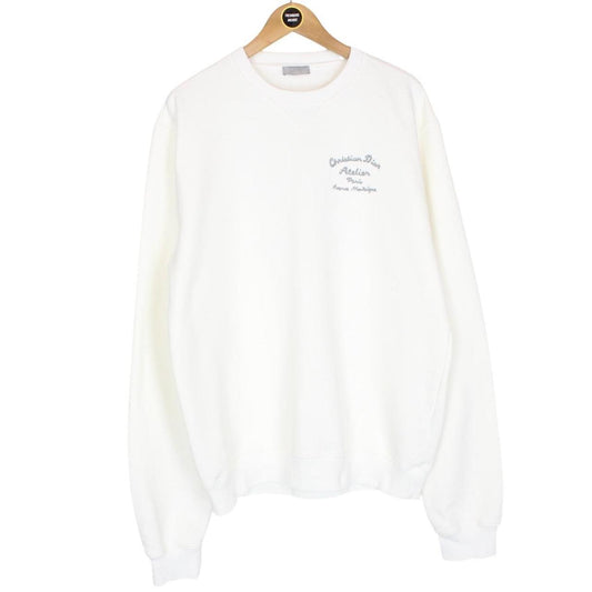 Christian Dior Atelier White Crew Neck Sweatshirt Jumper