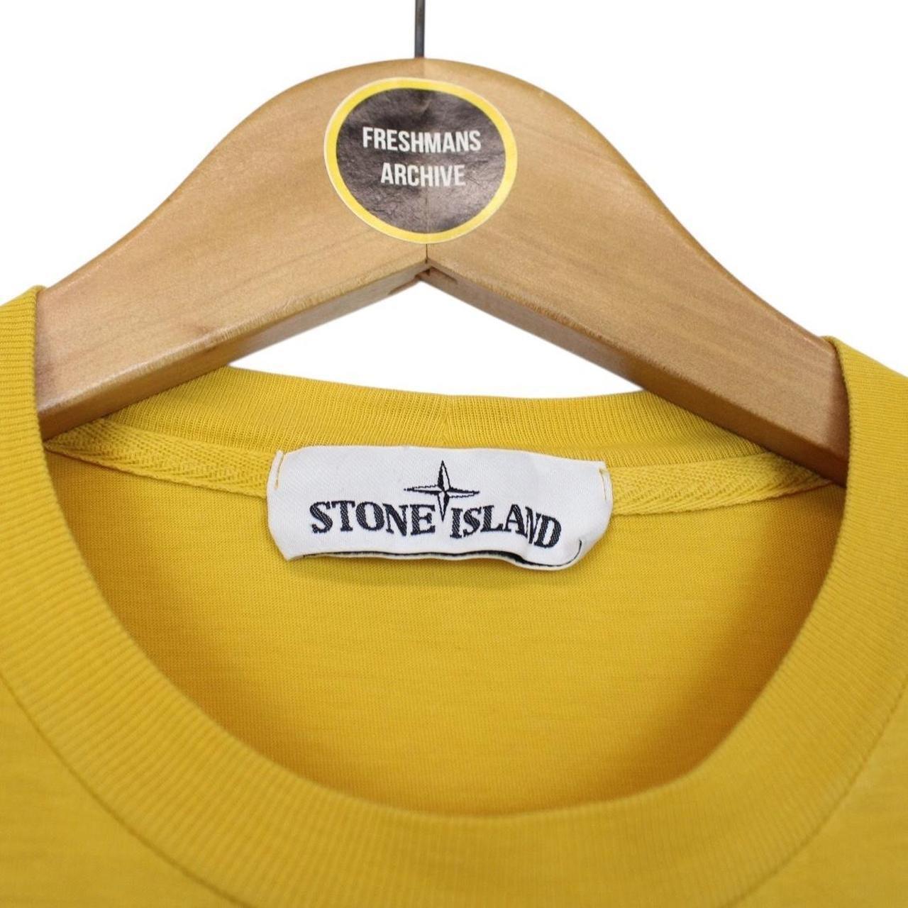 Stone Island AW 2018 Yellow Short Sleeve Compass T-Shirt