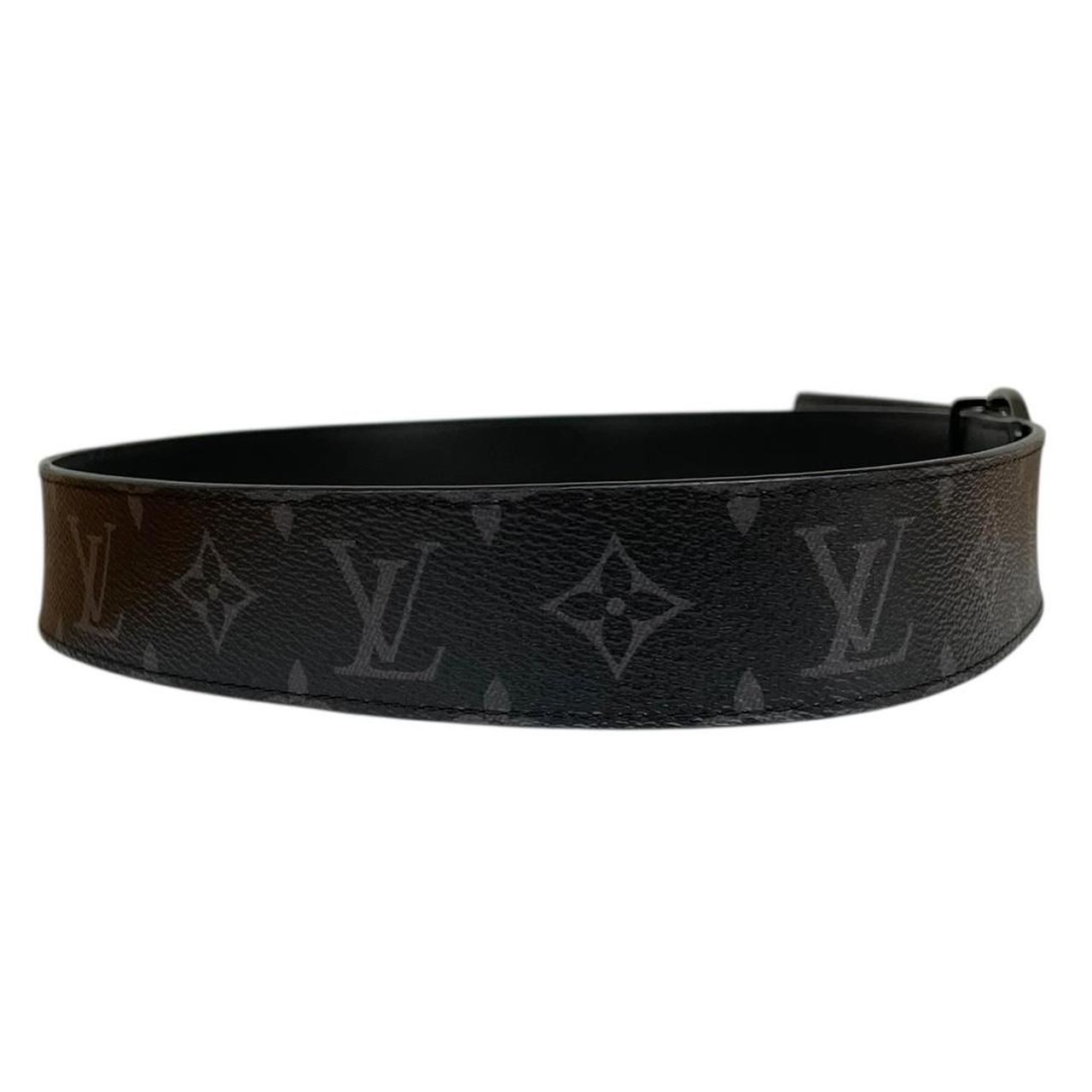 Louis Vuitton Black Circle LV Monogram Reversible Belt