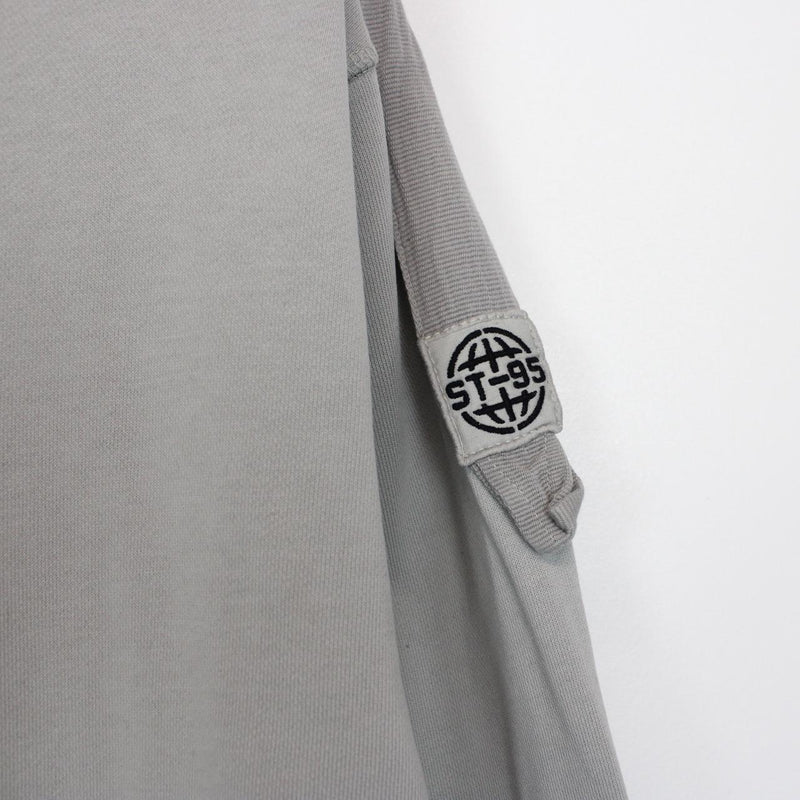 ST95 Light Grey Cotton Hoodie Jumper
