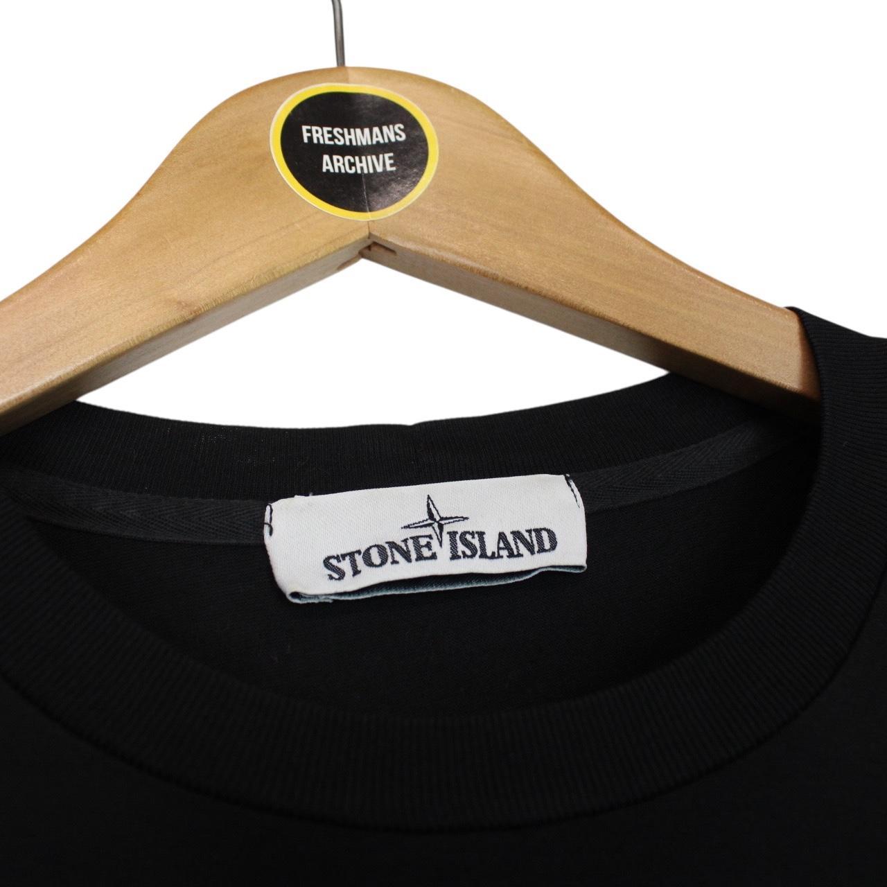 Stone Island SS 2019 Black Long Sleeve Compass T-Shirt