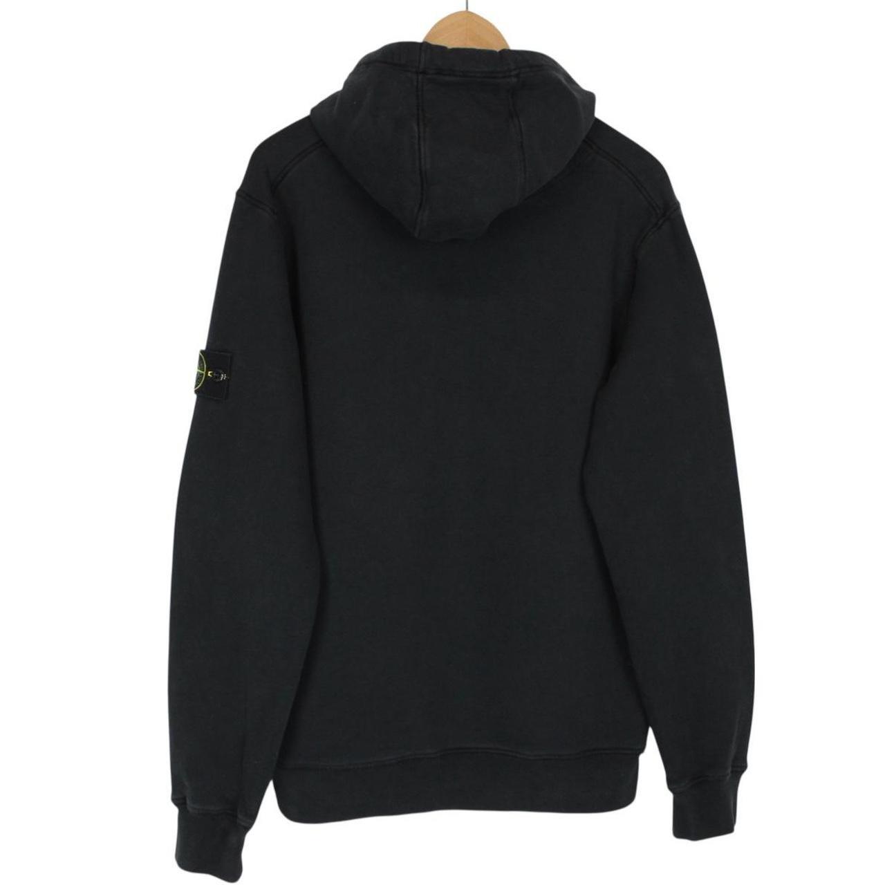 Stone Island SS 2021 Black Cotton Hoodie Jumper