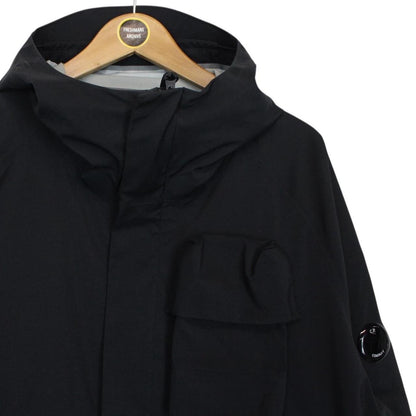 CP Company Black Gore-Tex Infinium G-Type Full Zip Lens Long Jacket