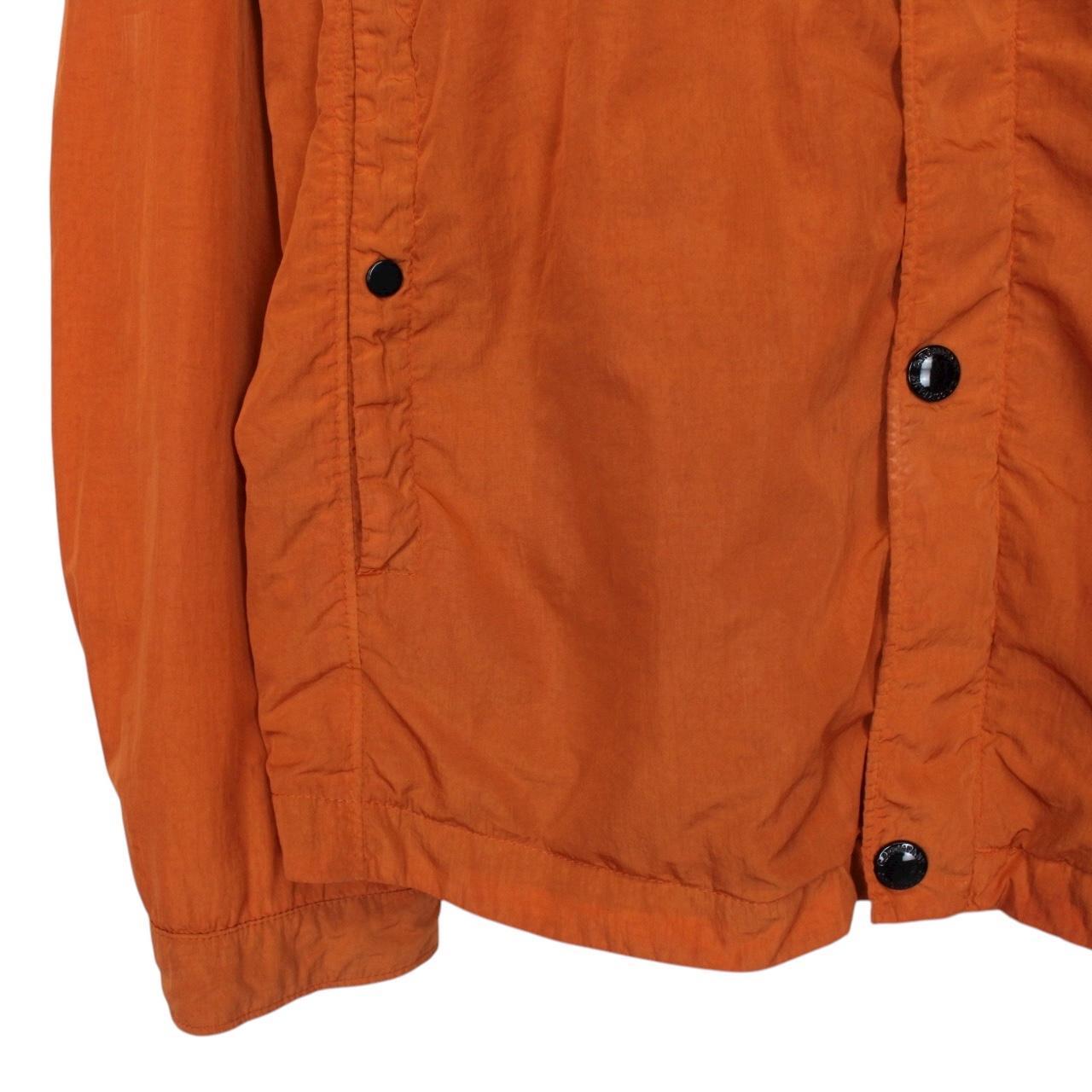 CP Company Orange Full Zip Chrome Nylon Garment Dyed Lens Jacket