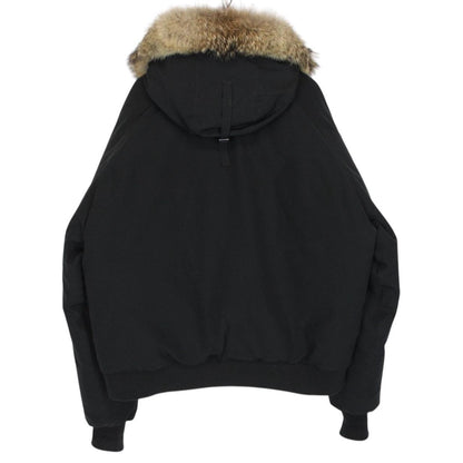 Canada Goose Black Chilliwack Bomber Down Jacket with Fur Trim