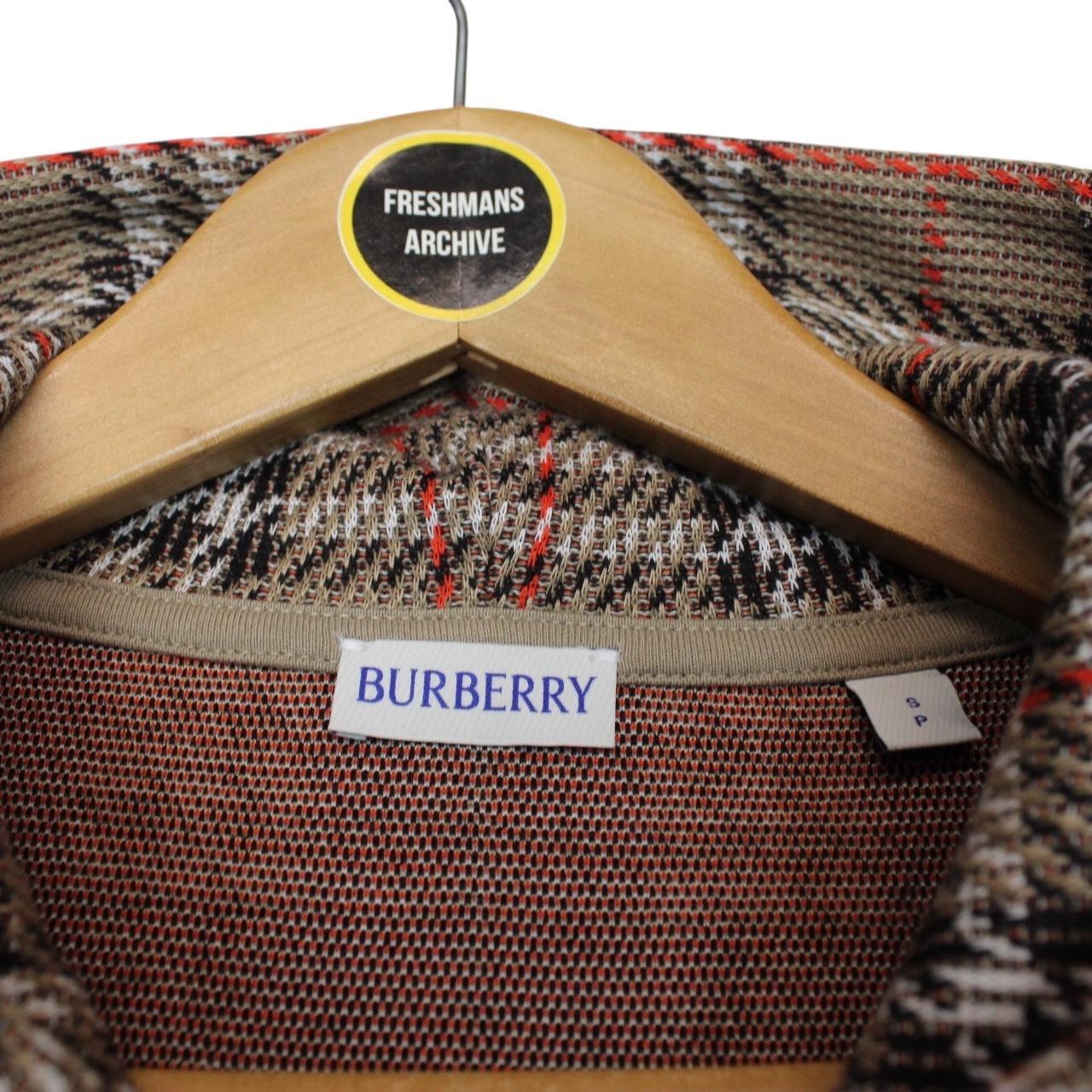 Burberry Nut Brown Nova Check Cotton Blend Full Zip Hoodie Jumper