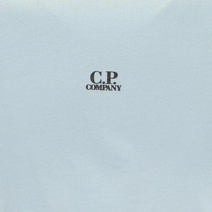 CP Company Light Blue 70/2 Logo Print Cotton Short Sleeve T-Shirt