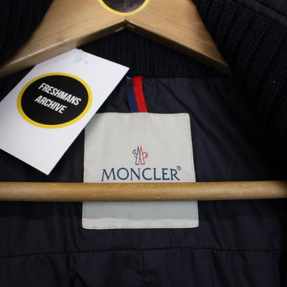 Moncler Amazzone Navy Blue Full Zip Multipocket Down Jacket
